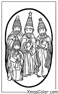 Christmas / The Three Kings: The Three Kings following the star