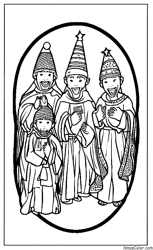 Christmas / The Three Kings: The Three Kings following the star