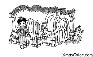 Christmas / Vixen: Vixen alone in the stable