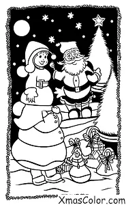 Christmas / Vixen: Vixen and Santa at the North Pole