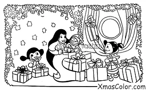 Christmas / Vixen: Vixen and Santa delivering presents