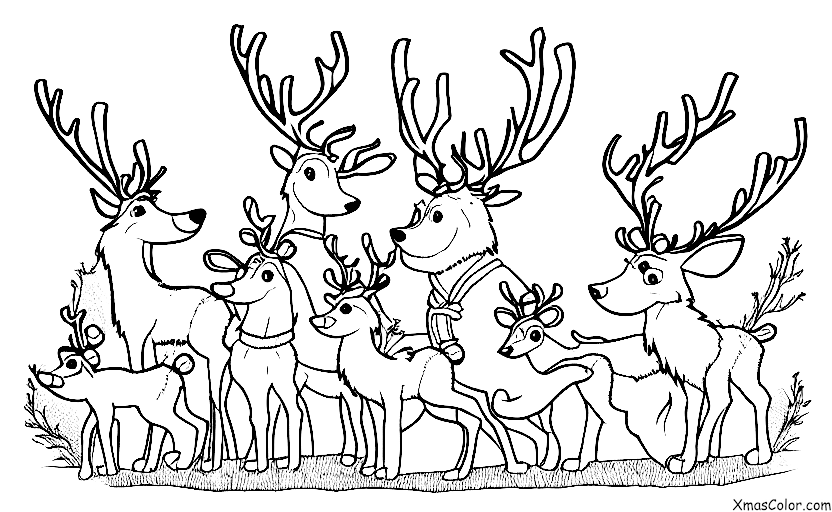 Christmas / Vixen: Vixen and the other reindeers
