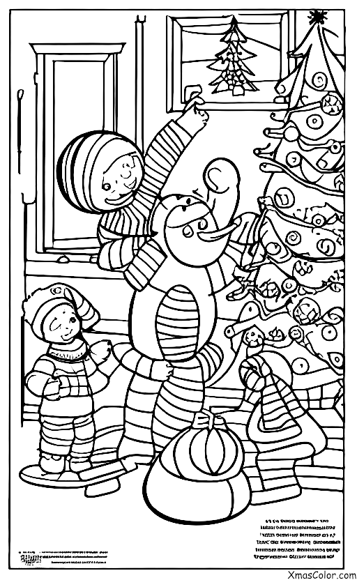Christmas / Winter Wonderland: Building a snowman