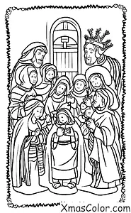 Christmas / Winter Wonderland: Nativity scene