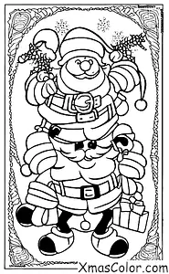 Christmas / Winter Wonderland: Santa Claus in his sleigh
