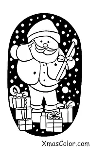 Christmas / Writing Letters to Santa: A child decorating their letter to Santa